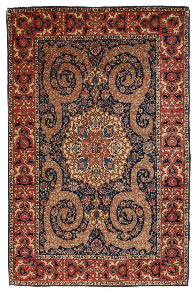 Antique Tabriz Fine Rug – circa 1940, 212 × 140 cm