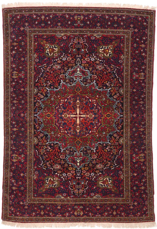 Fine Antique Isfahan Rug – circa 1890, 215 × 145 cm