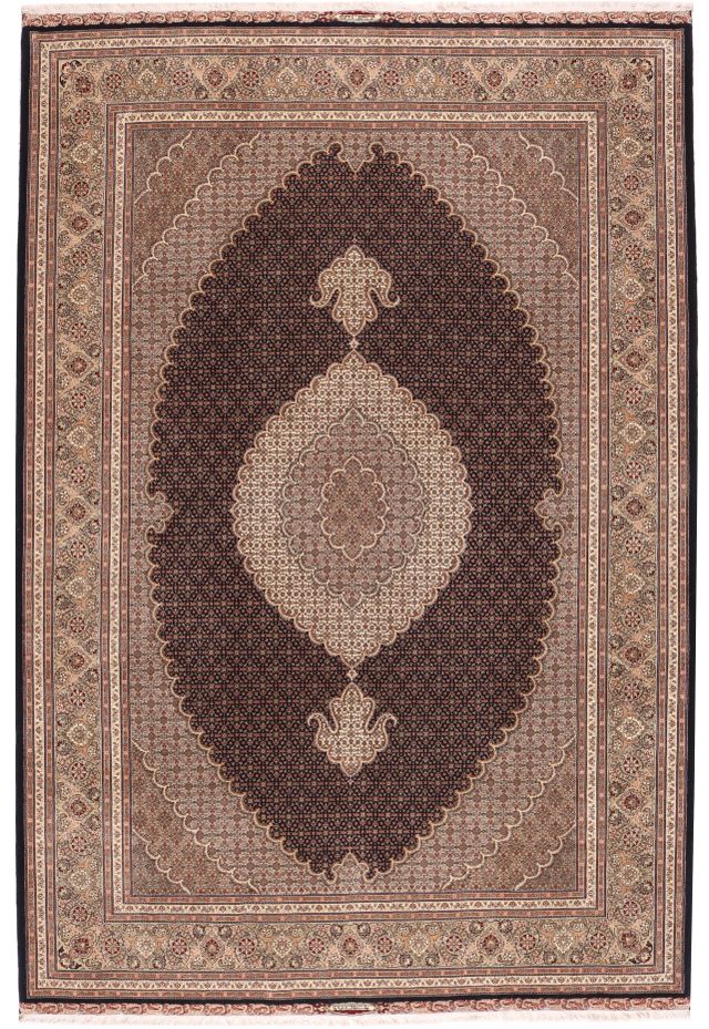 Persian Tabriz Mahi rug with silk highlights, 314 × 205 cm