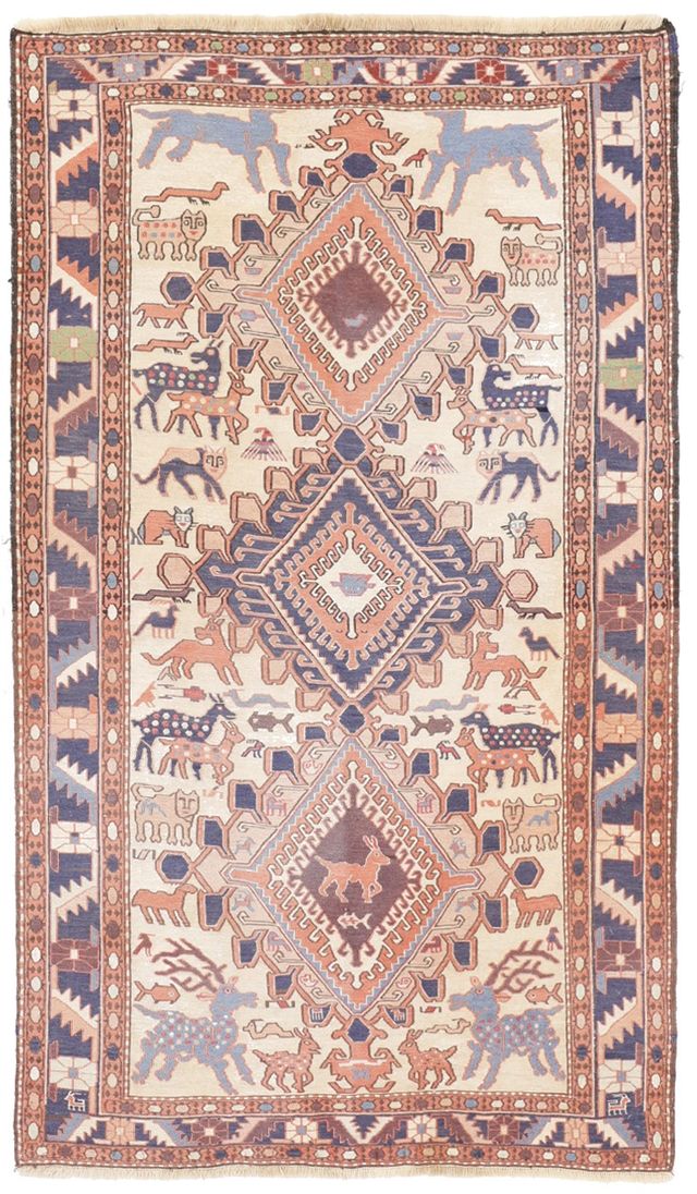 Persian Wildlife Verni, 195 × 114 cm