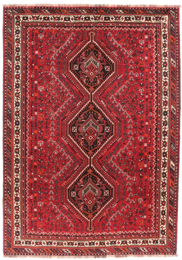 Persian nomadic Shiraz rug, 294 × 207 cm