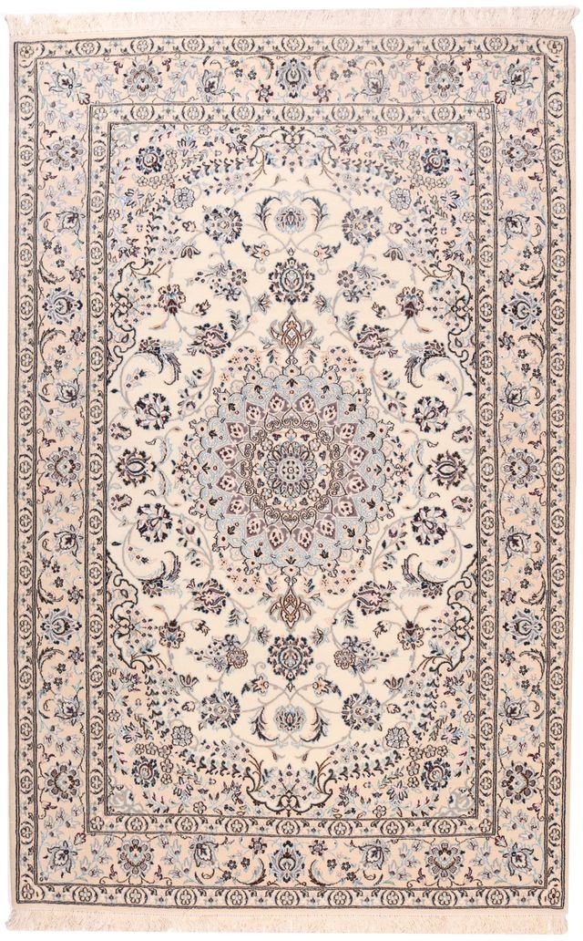 Persian Fine Nain With Silk Highlights, 254 × 163 cm
