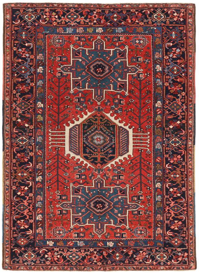 Persian Karadja Antique Rug – circa 1920, 188 × 137 cm