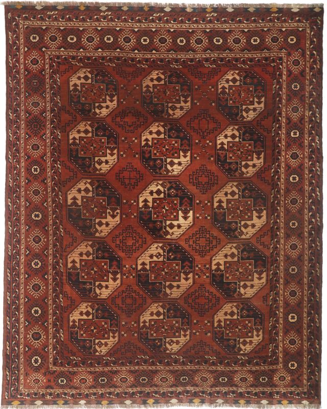 Premium Handmade Afghan Rug, 328 × 265 cm