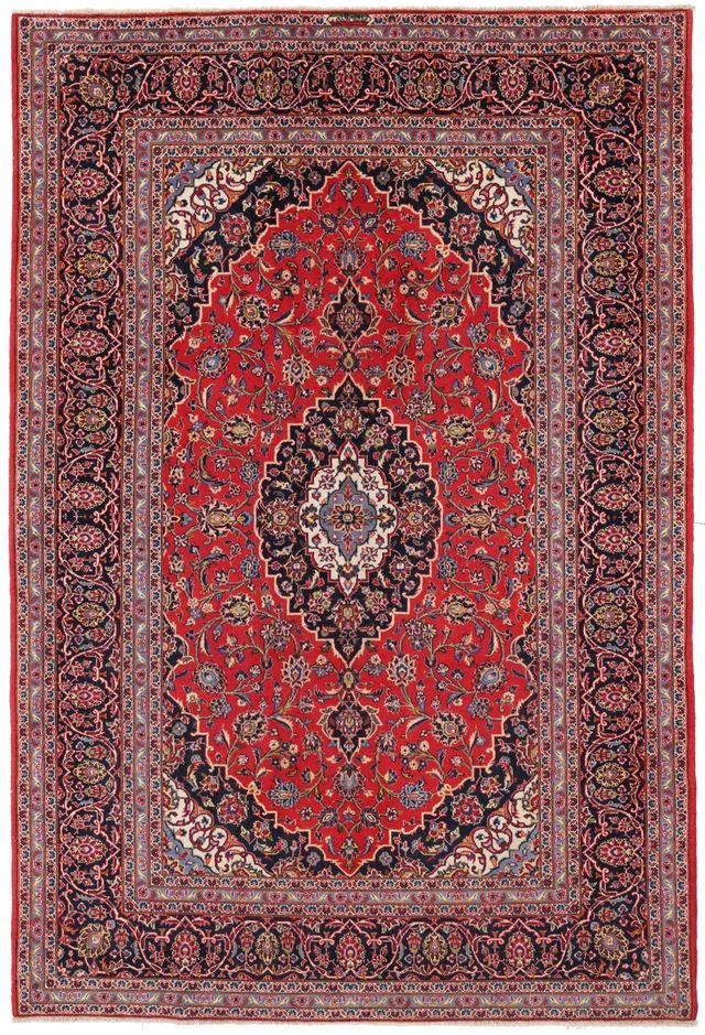 Persian Red Kashan / Keshan Rug in, 295 × 197 cm