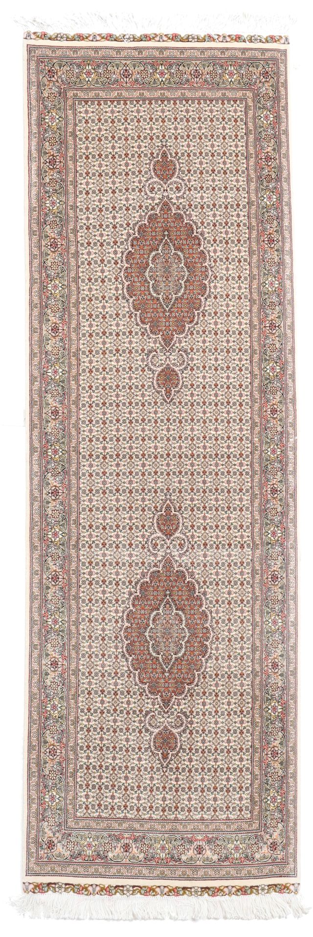 Fine Tabriz Runner with Silk Highlights, 259 × 83 cm