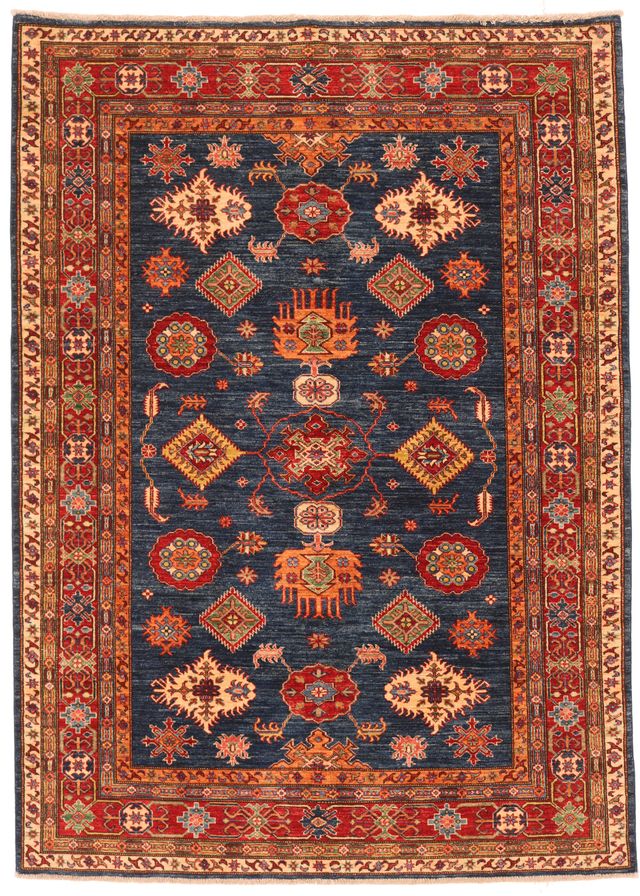 Caucasian Kazak design rug dark blue, 240 × 174 cm