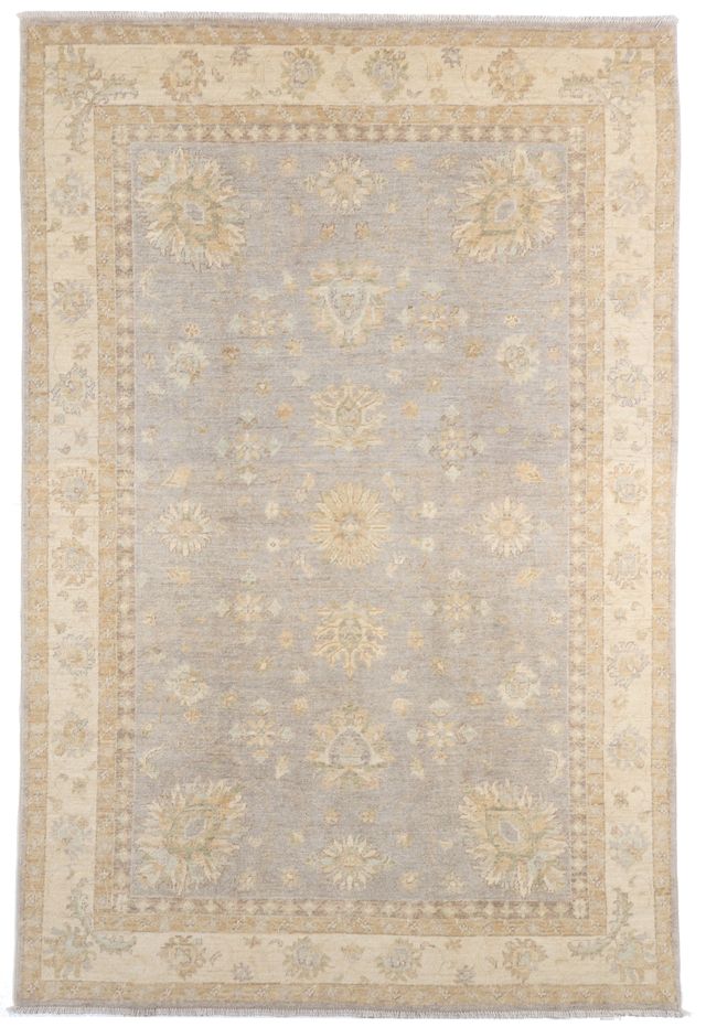 Garous Ziegler Rug in Beige and Grey, 252 × 164 cm