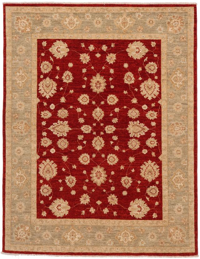Garous / Ziegler design Rug – Red 7 x 5, 194 × 149 cm