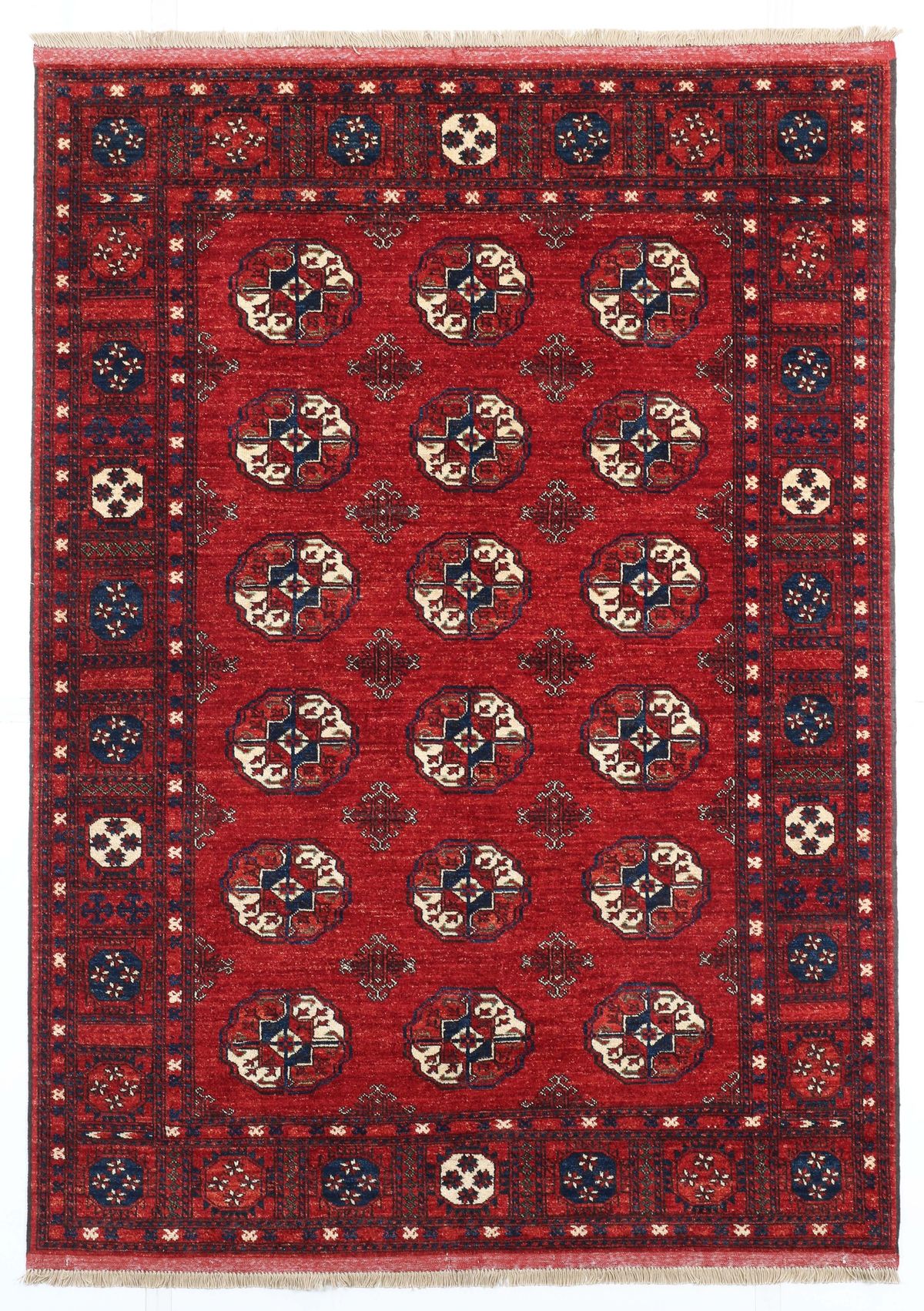Ersari Afghan Hand Knotted Rug in, 243 × 170 cm