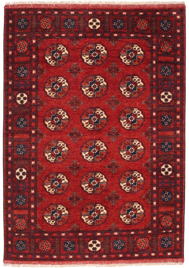 Luxury Hand knotted Ersari rug, 242 × 175 cm