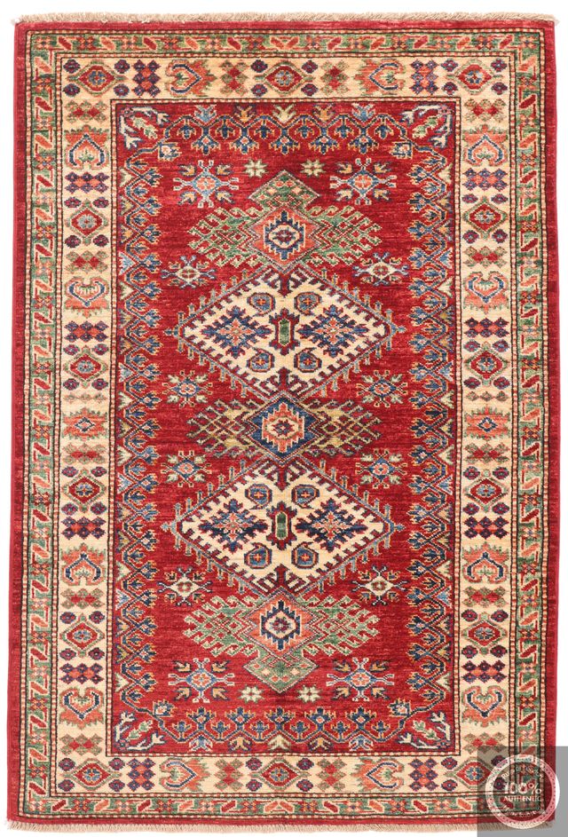 Caucasian Kazak design rug Red, 150 × 101 cm