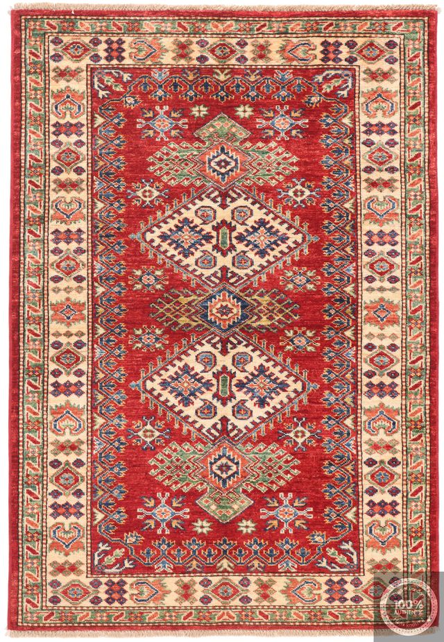 Caucasian Kazak design rug Red, 151 × 103 cm