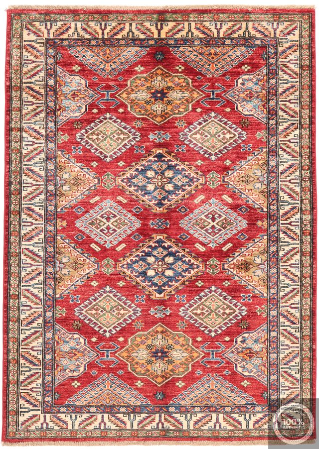 Caucasian Kazak design rug red, 172 × 124 cm
