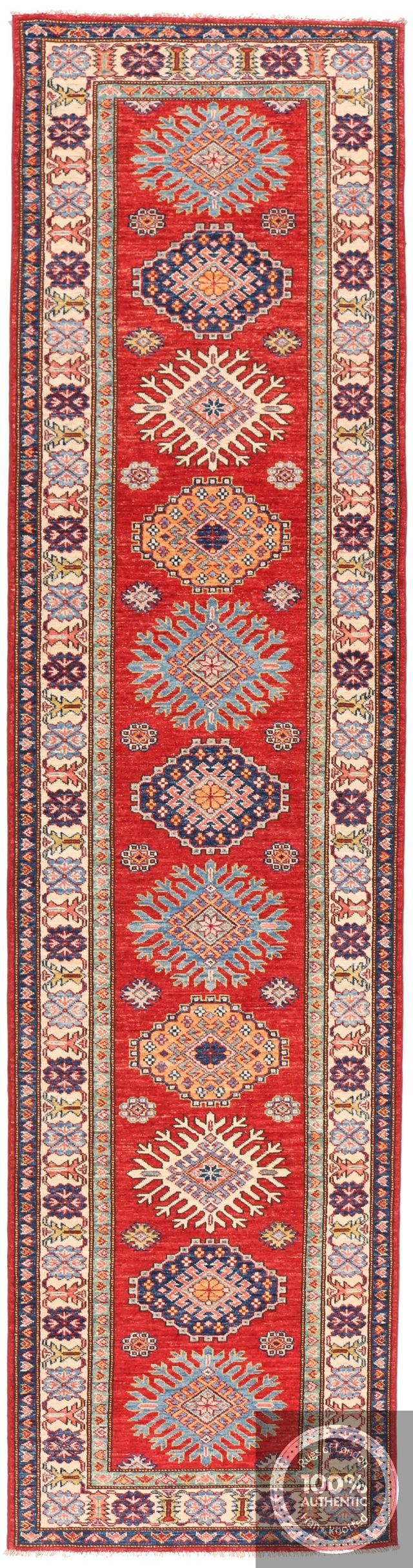 Caucasian Kazak Design Runner rug, 331 × 78 cm