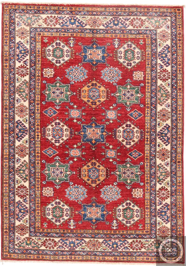 Caucasian Kazak design rug red, 177 × 127 cm