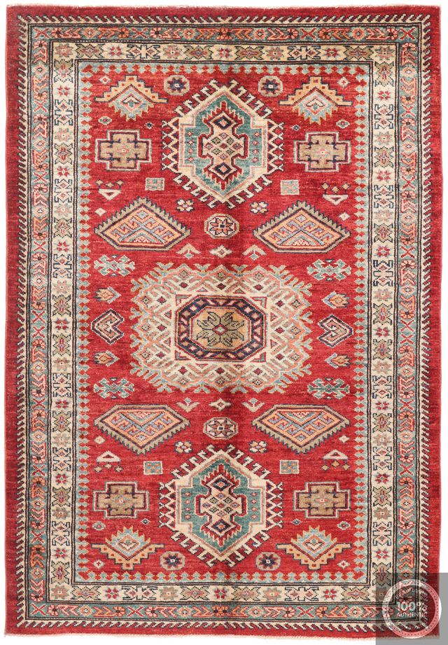 Caucasian Kazak design rug Red, 153 × 105 cm