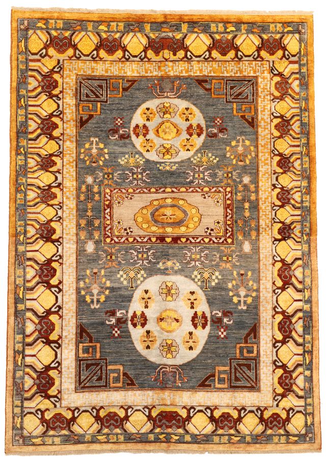 Khotan Samarkand Design Part Silk, 272 × 193 cm