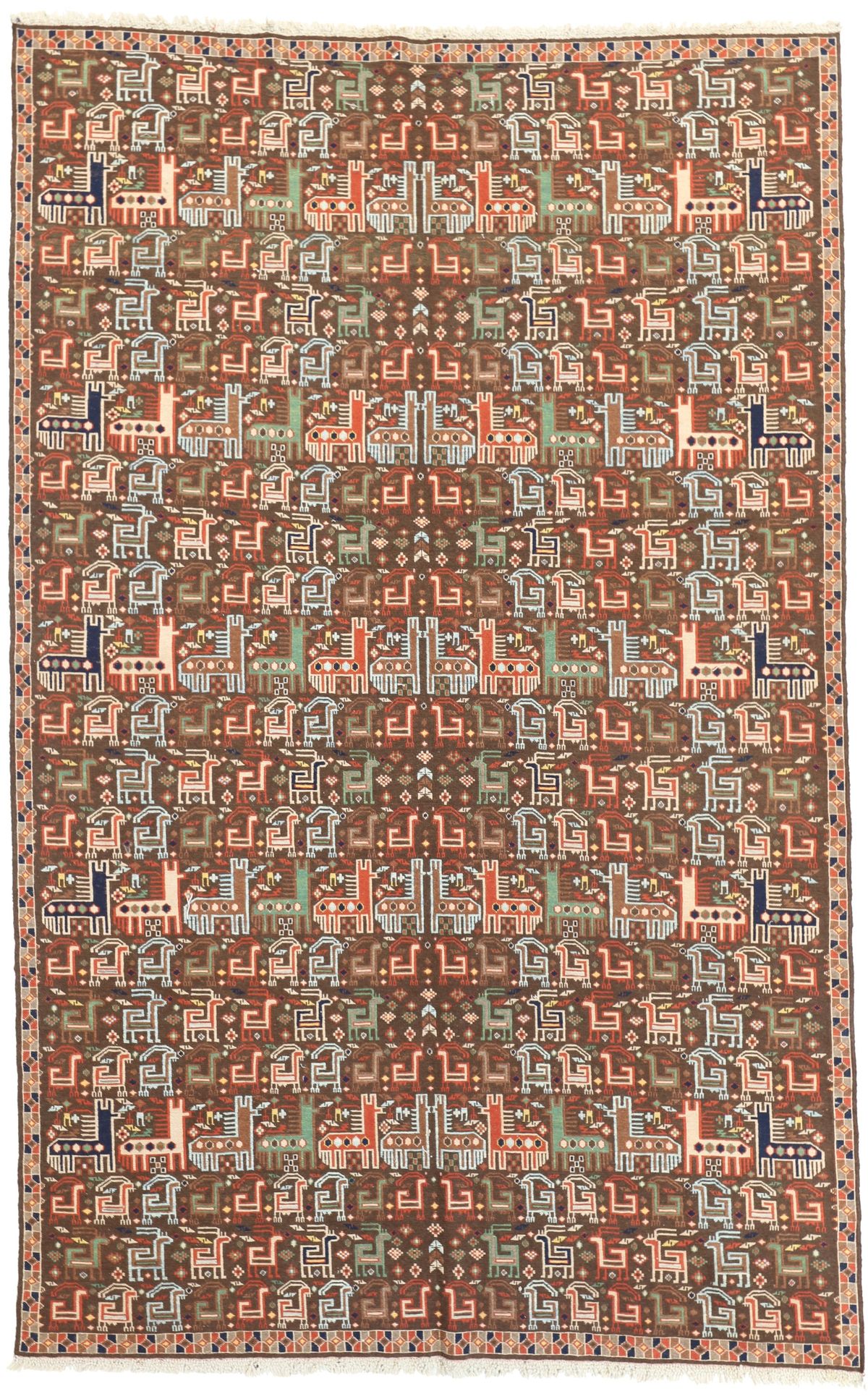 Fine Sumak Kilim 9'3 x 6, 284 × 183 cm
