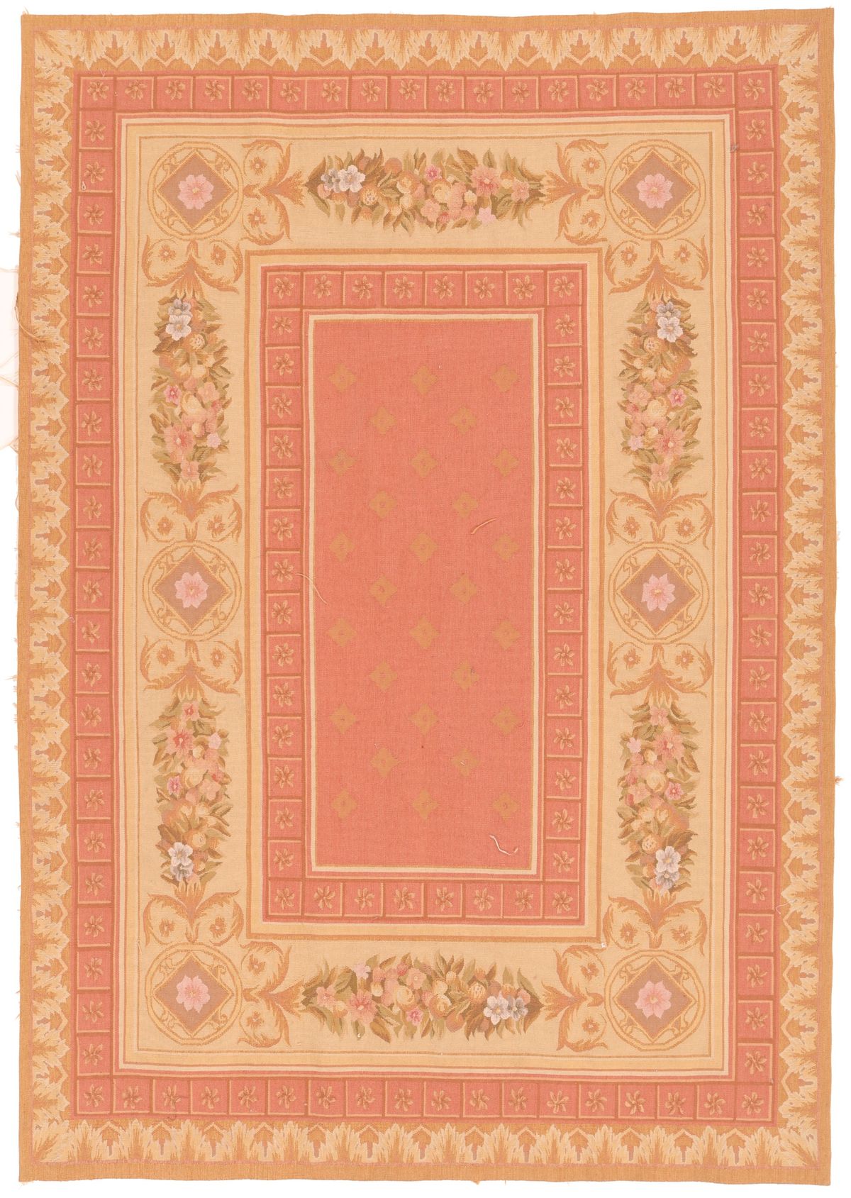 Aubusson Design Pink Rug, 200 × 140 cm