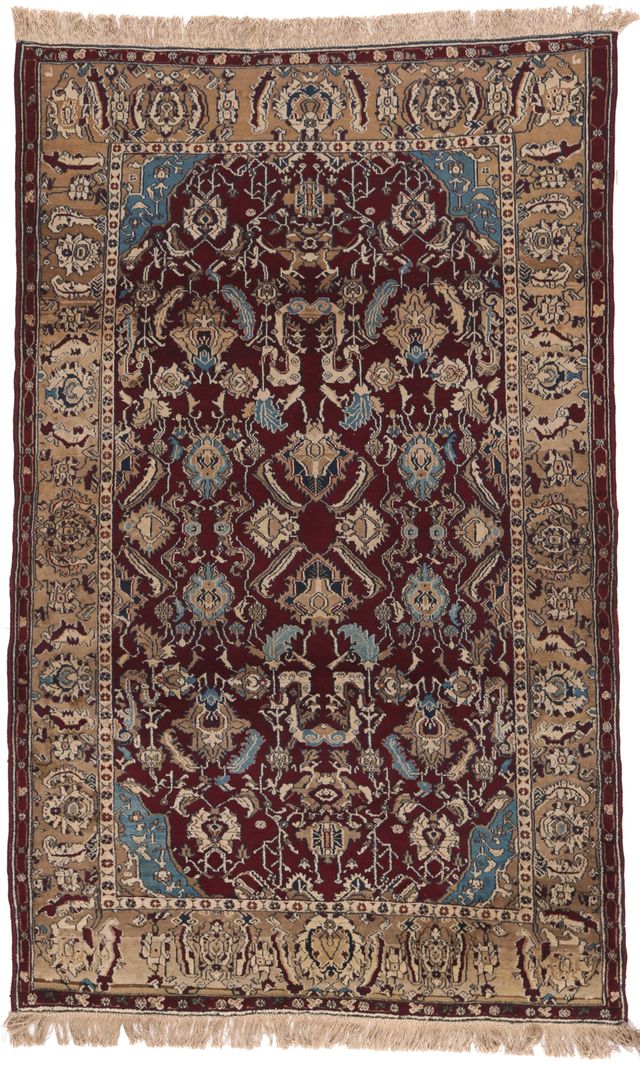 Antique Agra Rug West India – circa 1930, 197 × 124 cm