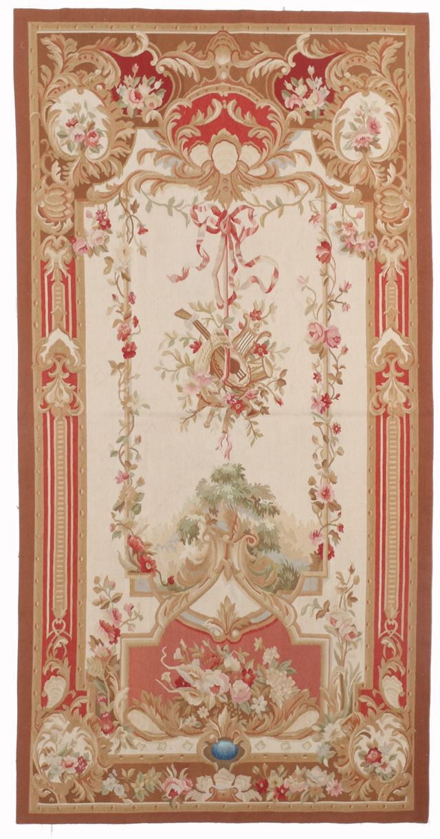 Aubusson Design Rug, 215 × 109 cm
