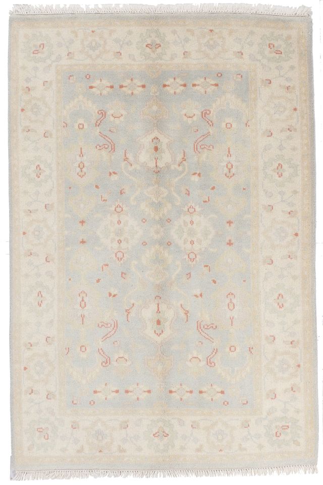 Ushak Oushak Garous Design Rug – 5'9 x 4, 181 × 122 cm