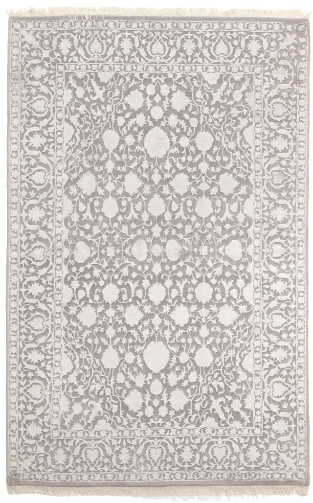 Kashan Design Abstract Indian Rug – 8 x 5'2, 245 × 159 cm