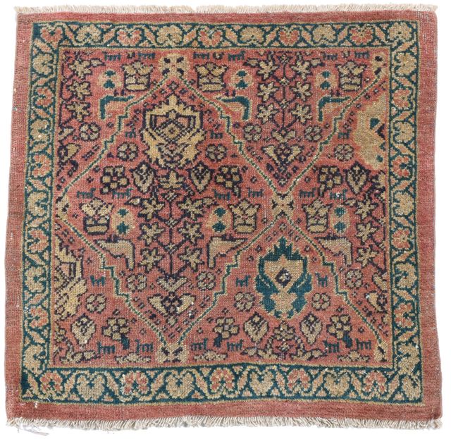 Original Antique Ziegler Rug in, 47 × 71 cm